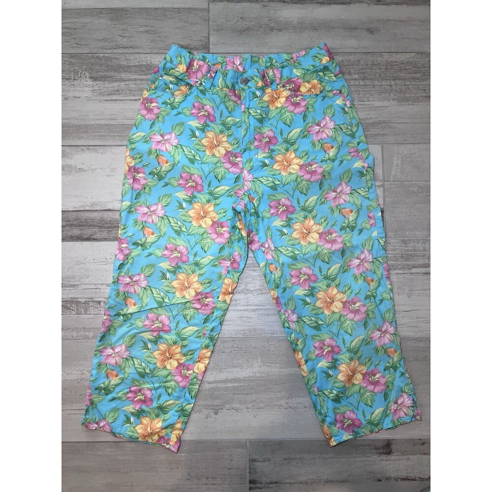 RALPH LAUREN (8) LRL Women Capris Floral-Resortwear-Summer-Hawaiian-Cruise-Party